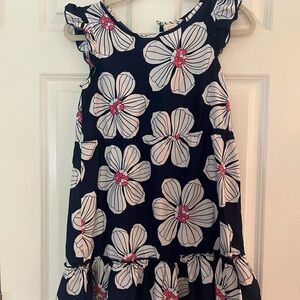 Faded Glory Cream Flutter Sleeve Sundress